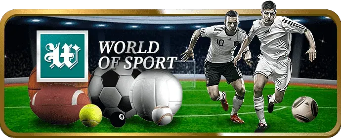Logo SABA Sports với hình ảnh các môn thể thao sôi động